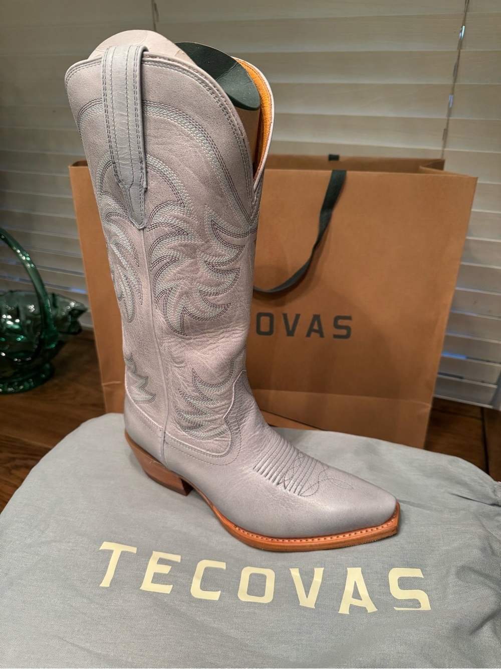 Tecovas Western Boots with Tan Heel Slate Blue - Vault Edition 2026 - Picture 3 of 5